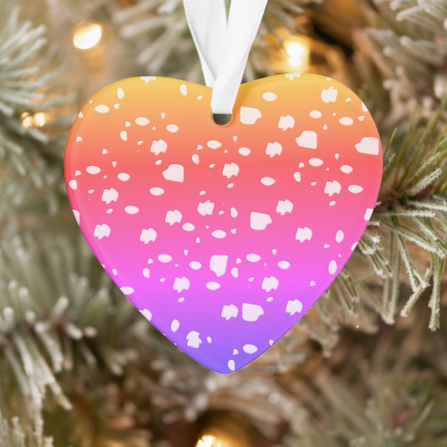 Toadstool  art,rainbows colors ornament (Tree)