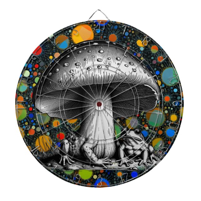Toadstool Dart Board (Front)