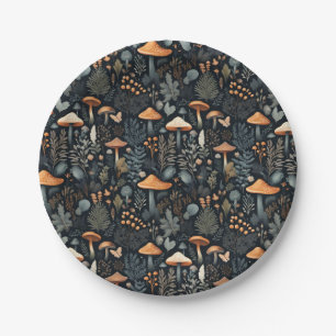 Toadstool Forest Paper Plates