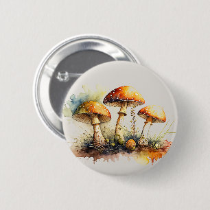 Toadstool Mushrooms, Amanita Muscaria  Button