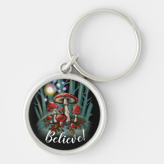 Toadstool mushrooms~ keychain (Front)