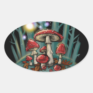 Toadstool mushrooms~ stickers