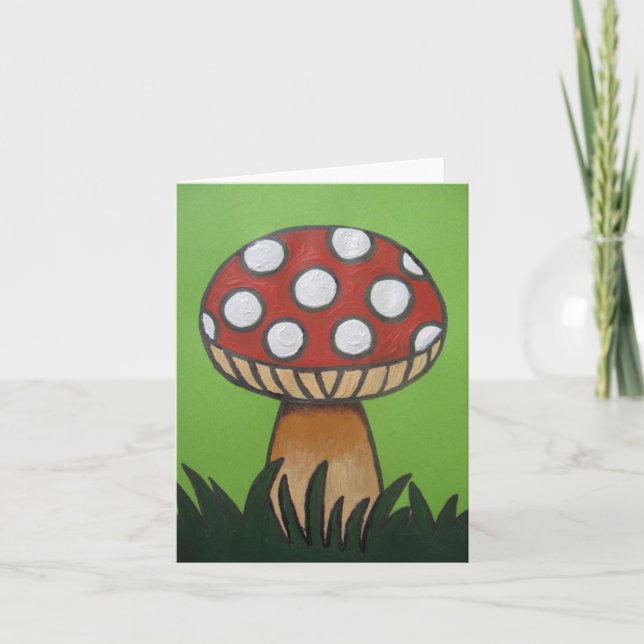 Toadstool Note Card (Front)