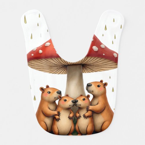 Toadstool Shelter Baby Bib