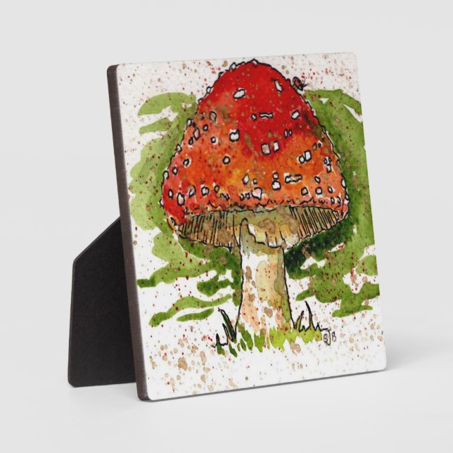 Toadstool with easel plaque (Front)