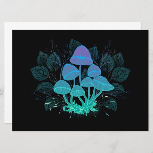 Toadstools in Bushes (Front/Back)