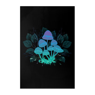 Toadstools in Bushes Acrylic Print