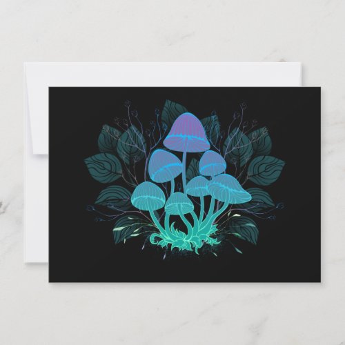 Toadstools in Bushes Advice Card