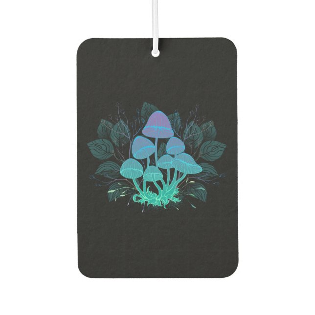 Toadstools in Bushes Air Freshener (Front)