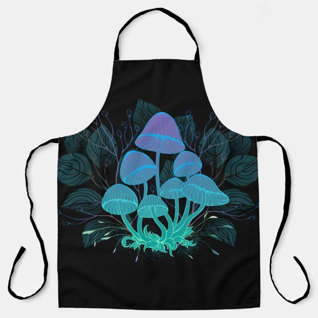 Toadstools in Bushes Apron (Front)