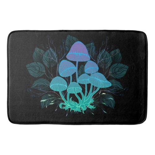 Toadstools in Bushes Bath Mat