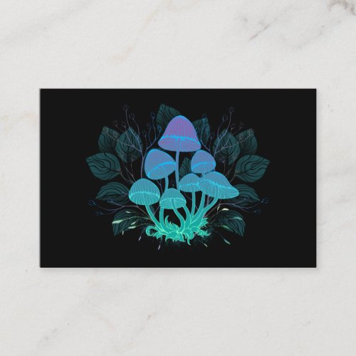 Toadstools in Bushes Business Card