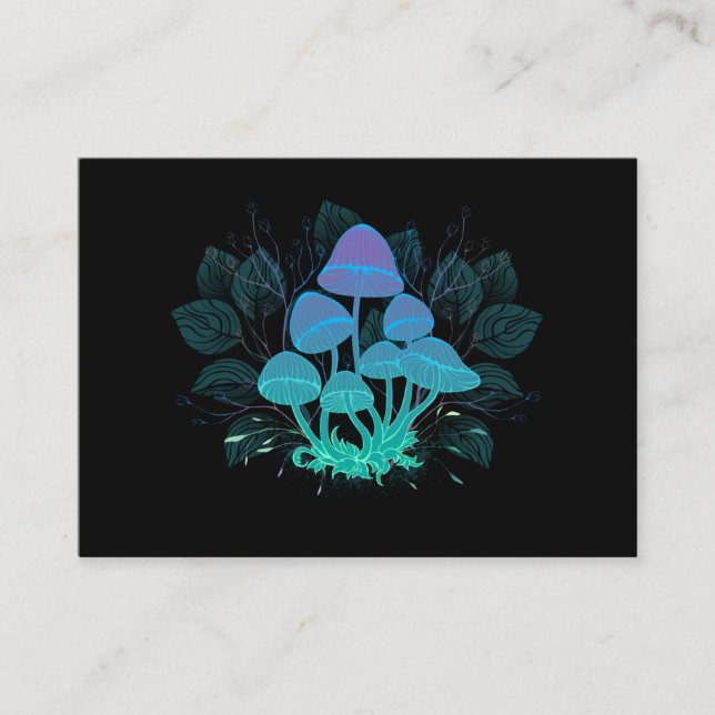Toadstools in Bushes Business Card (Front)