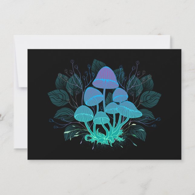 Toadstools in Bushes Card (Front)