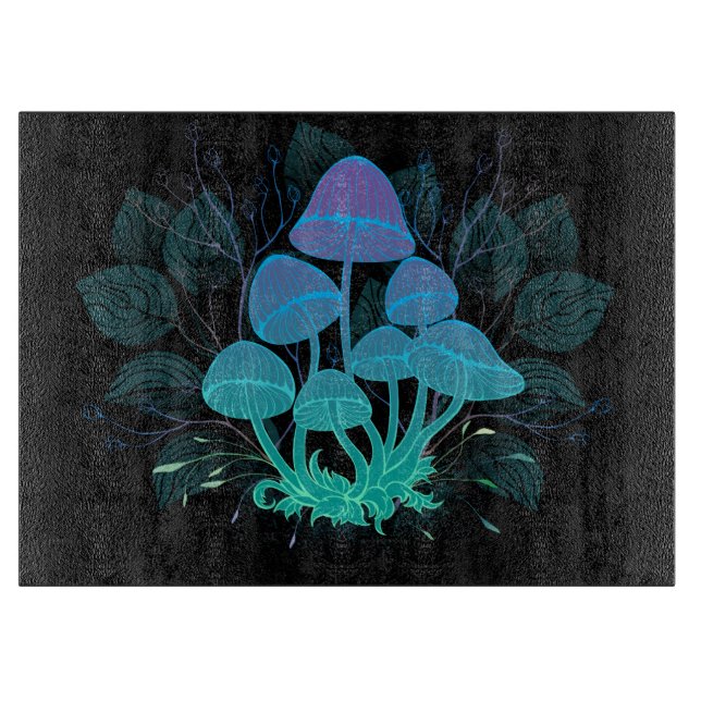 Toadstools in Bushes Cutting Board (Front)