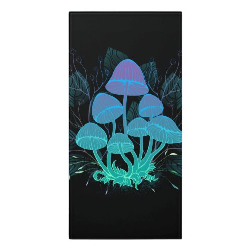 Toadstools in Bushes Door Sign