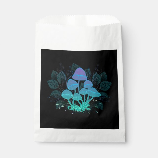 Toadstools in Bushes Favor Bag (Front)