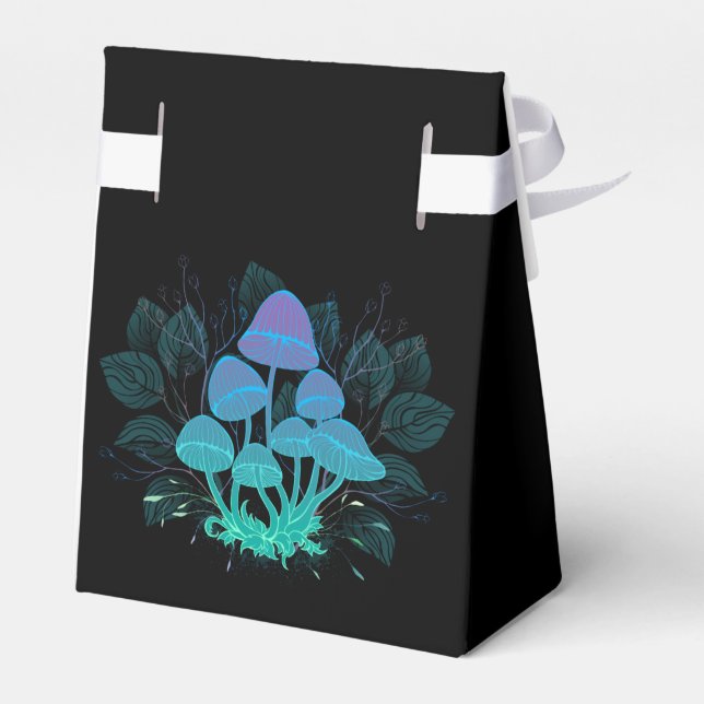 Toadstools in Bushes Favor Boxes (Back Side)
