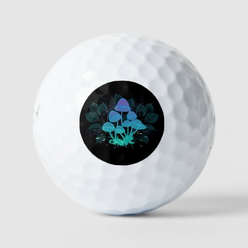 Toadstools in Bushes Golf Balls