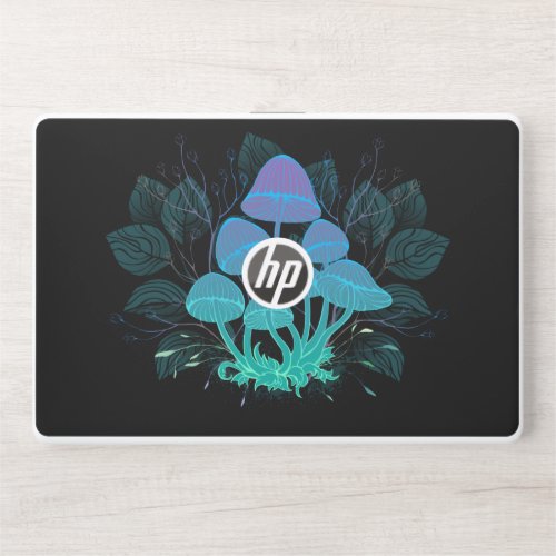 Toadstools in Bushes HP Laptop Skin