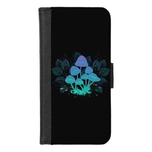 Toadstools in Bushes iPhone 87 Wallet Case