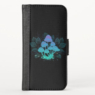 Toadstools in Bushes iPhone X Wallet Case