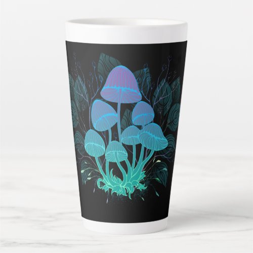 Toadstools in Bushes Latte Mug