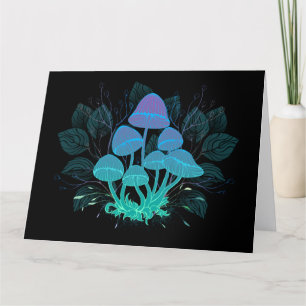 Toadstools in Bushes Letterpress Thank You Card