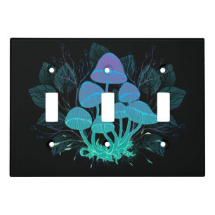 Toadstools in Bushes Light Switch Cover