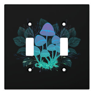 Toadstools in Bushes Light Switch Cover