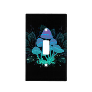 Toadstools in Bushes Light Switch Cover