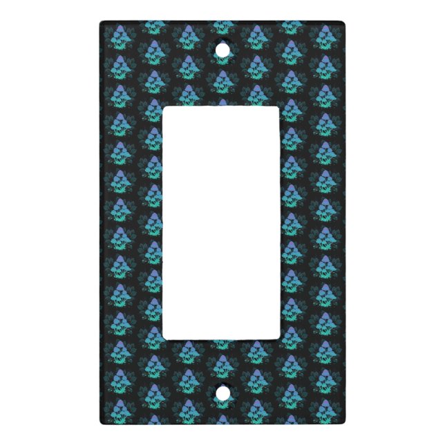 Toadstools in Bushes Light Switch Cover (Front)