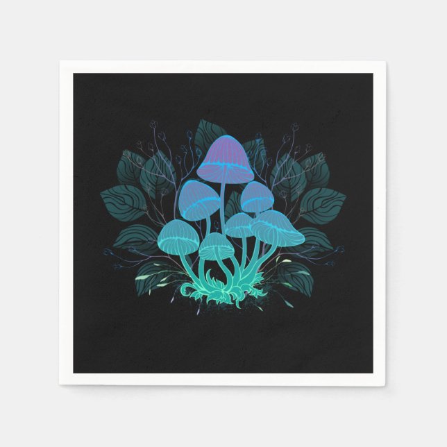 Toadstools in Bushes Napkins (Front)