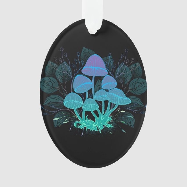 Toadstools in Bushes Ornament (Front)