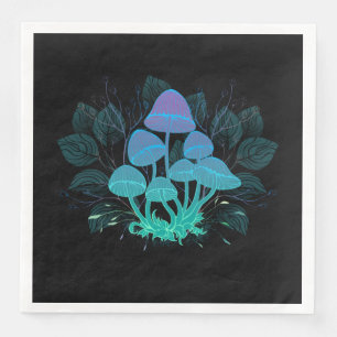 Toadstools in Bushes Paper Dinner Napkins