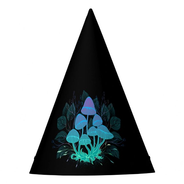 Toadstools in Bushes Party Hat (Front)