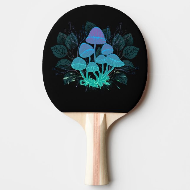 Toadstools in Bushes Ping Pong Paddle (Front)