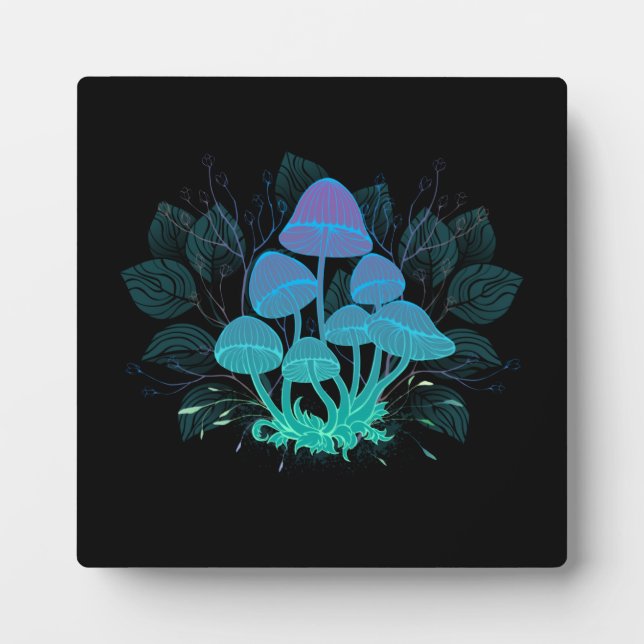 Toadstools in Bushes Plaque (Front)