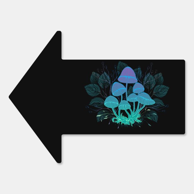 Toadstools in Bushes Sign (Front)