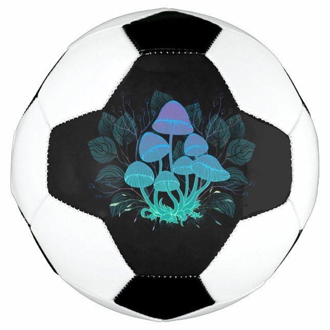 Toadstools in Bushes Soccer Ball (Front)