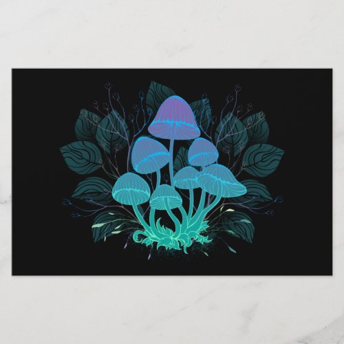 Toadstools in Bushes Stationery