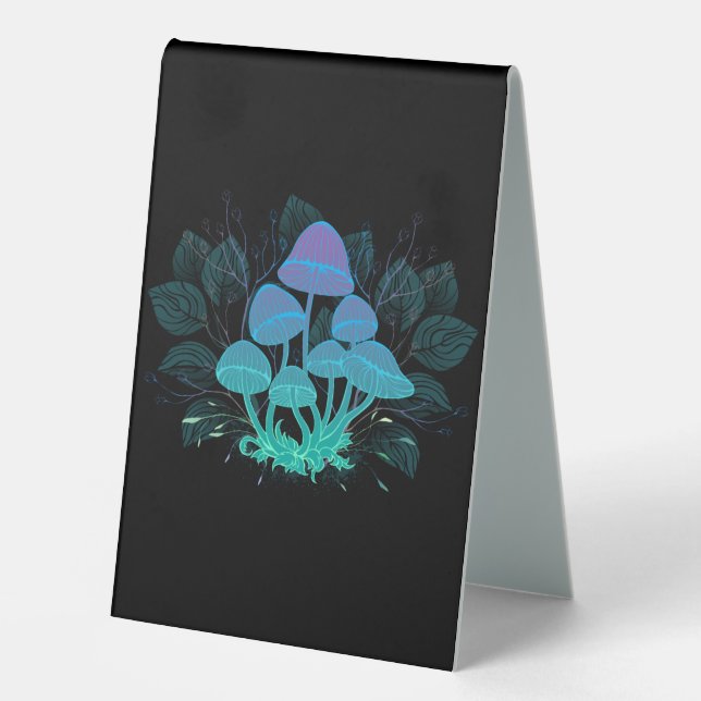 Toadstools in Bushes Table Tent (Front)