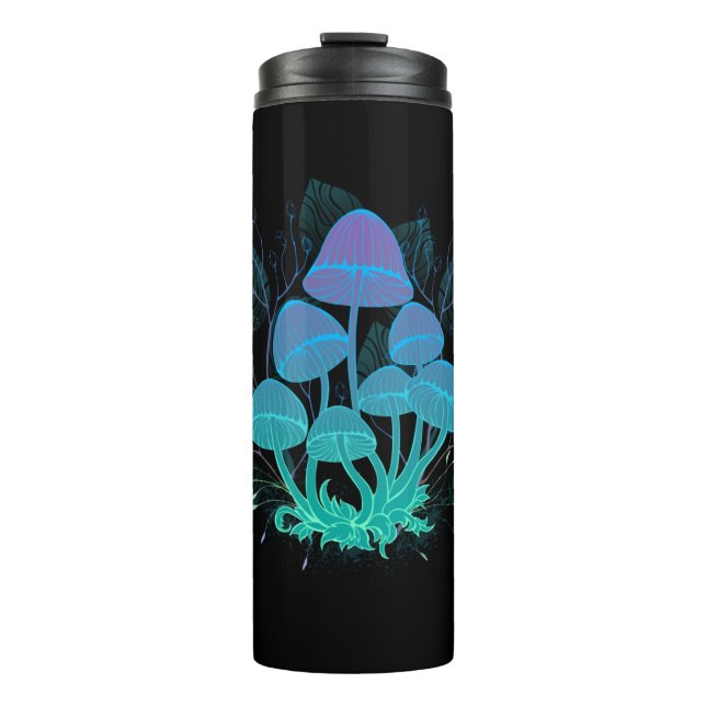 Toadstools in Bushes Thermal Tumbler (Front)