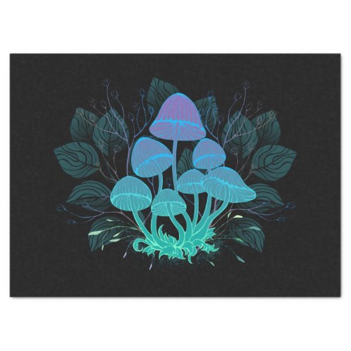 Toadstools in Bushes Tissue Paper