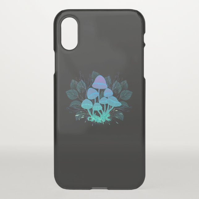 Toadstools in Bushes Uncommon iPhone Case (Back)