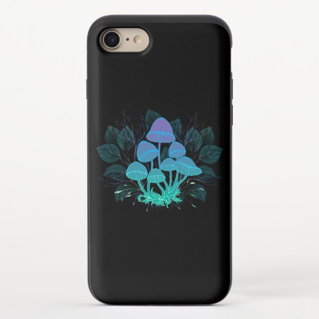 Toadstools in Bushes Uncommon iPhone Case (Back)