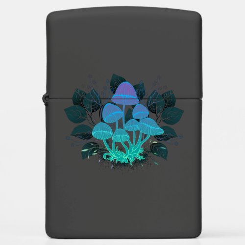 Toadstools in Bushes Zippo Lighter