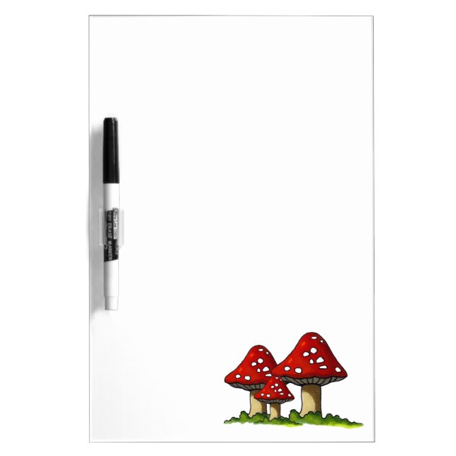 Toadstools, Mushrooms: Freehand Art: Joyart Dry-Erase Board (Front)