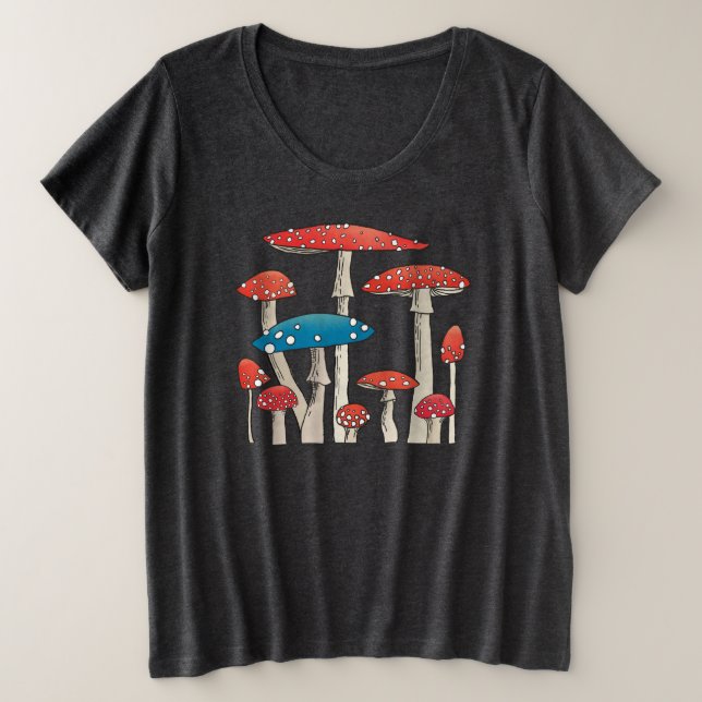 Toadstools Mushrooms t-shirt (Design Front)