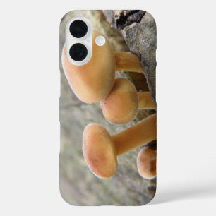 Toadstools on a Tree Trunk iPhone 16 Case